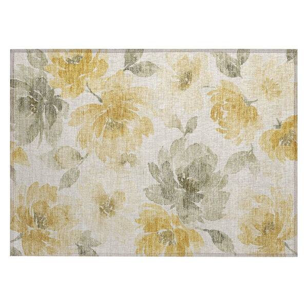 Chantille Machine Washable Indoor/Outdoor Abstract ACN3014 Cream 2 ft. x 3 ft. Accent Rug