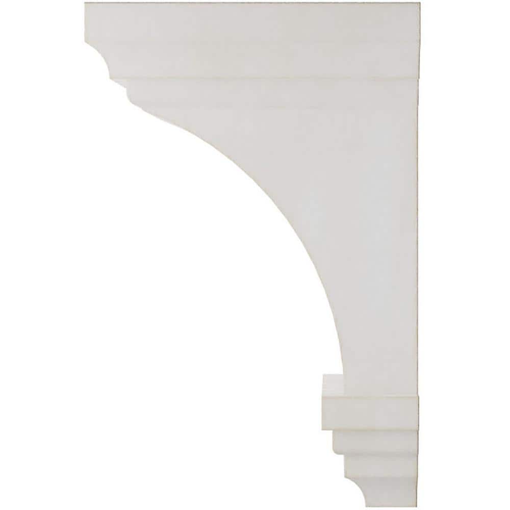 Mini Jefferson Chalk Dust White Rubberwood Corbel