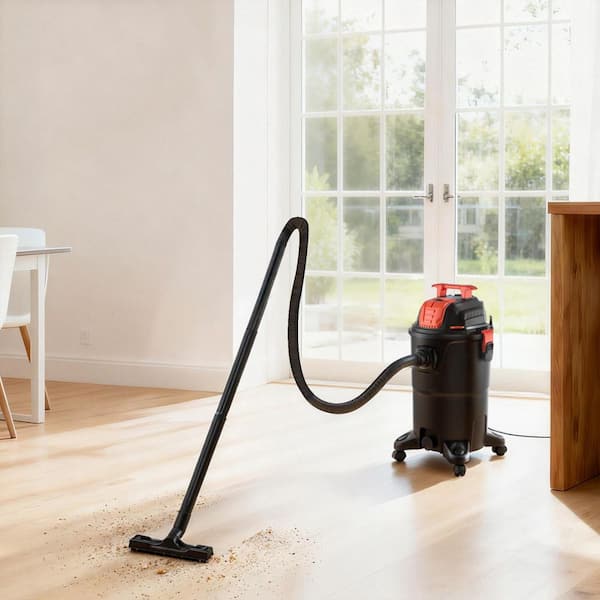 Portable 8 Gal. Wet Dry Vacuum Cleaner, 4.5 Peak HP 900W, Self-Cleaning and Dual Filter for Workshop Garage and Home