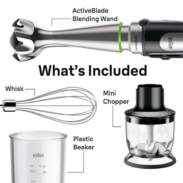 新品未使用 BRAUN MultiQuick 7 Braun MultiQuick 7 Smart-Speed Stainless Steel Immersion Blender
