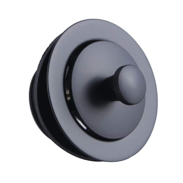 Kingston Brass Made To Match Lift and Turn Tub Drain in Matte Black without Overflow