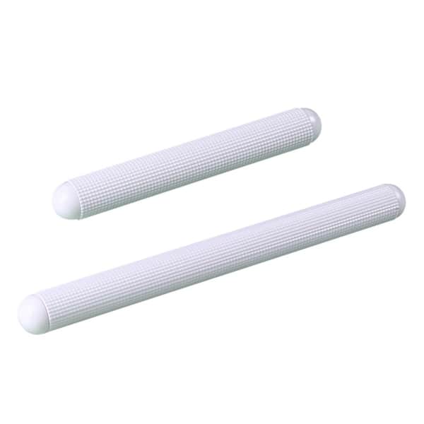 ABS Plastic Non-Stick Floating Point Rolling Pin for Fondant Cake Bread Even Smooth Dough 2-Piece Set