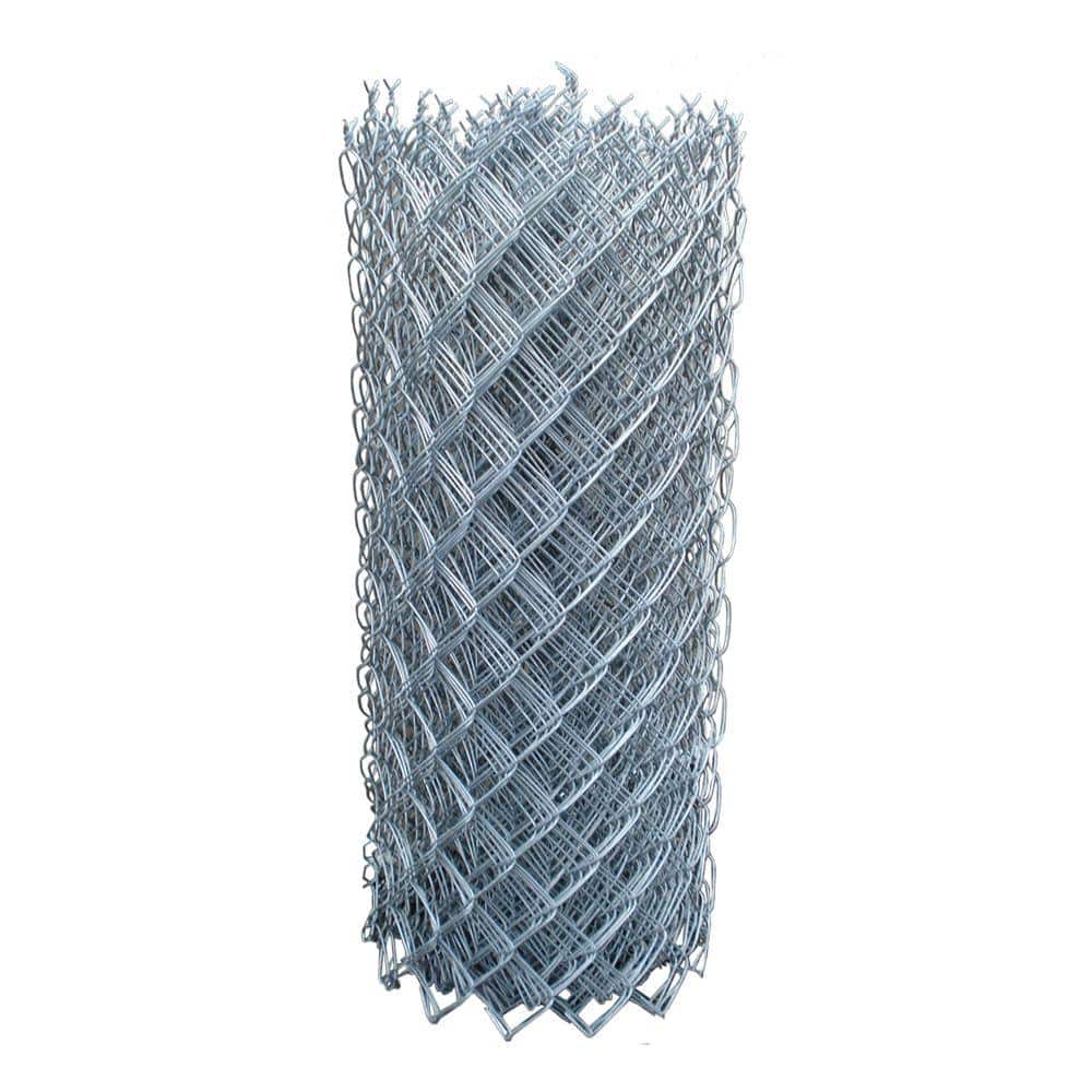 Protecto Fence 6 Ft X 1 5 Ft 12 5 Gauge Chain Link Fabric Cyclone Fence 00 120 006 The Home Depot