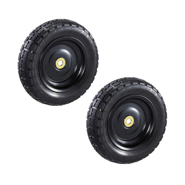 GORILLA CARTS 10 in. No Flat Replacement Tire for Gorilla Carts (2-Pack)