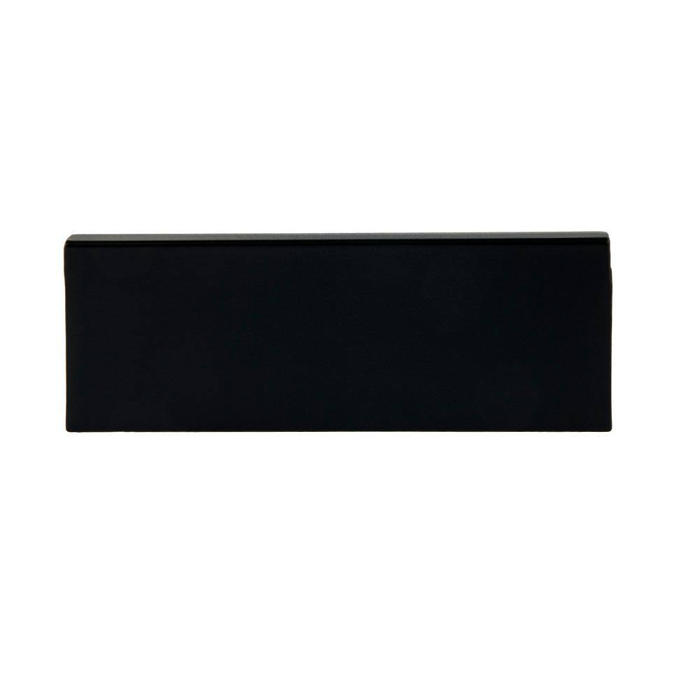 Ethan Matte Black Brass 3" Finger Pull