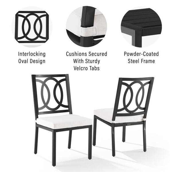 Metal kitchen 2024 chairs with cushions