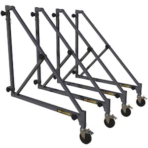 46 in. Outrigger Set with 5 in. Caster Wheels for Indoor Scaffold, 1000 lbs. Load Capacity (Set of 4)