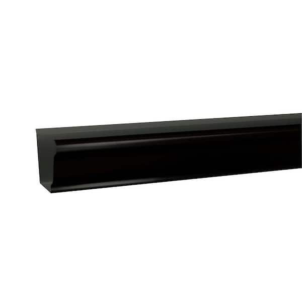 Amerimax Home Products 5 in. x 10 ft. Black Aluminum K-Style Gutter
