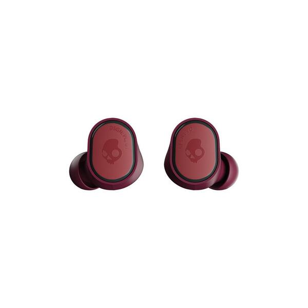 skullcandy sesh true wireless earbuds in deep red