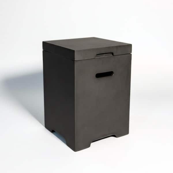 Propane Tank Cover Table, 20 lb. Outdoor Hideaway Table for Gas Fire Pit and Grill, Cylinder Tank Holder Side Table