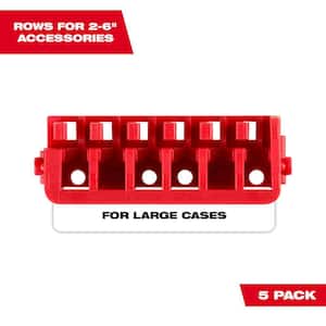 Large Case Rows for Impact Driver Accessories (5-Pack)