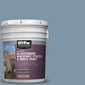 5 gal. #560F-5 Bleached Denim Elastomeric Masonry, Stucco and Brick Exterior Paint