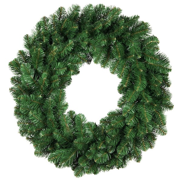 Red Sleigh Oregon Fir 36 in. Unlit Artificial Commercial Christmas Wreath