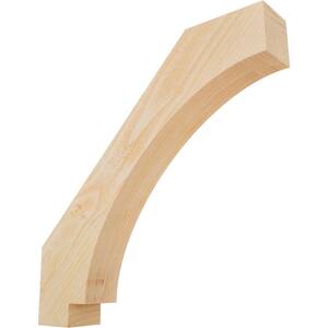 4''W x 24''D x 24''H Imperial Rough Sawn Knee Brace, Douglas Fir