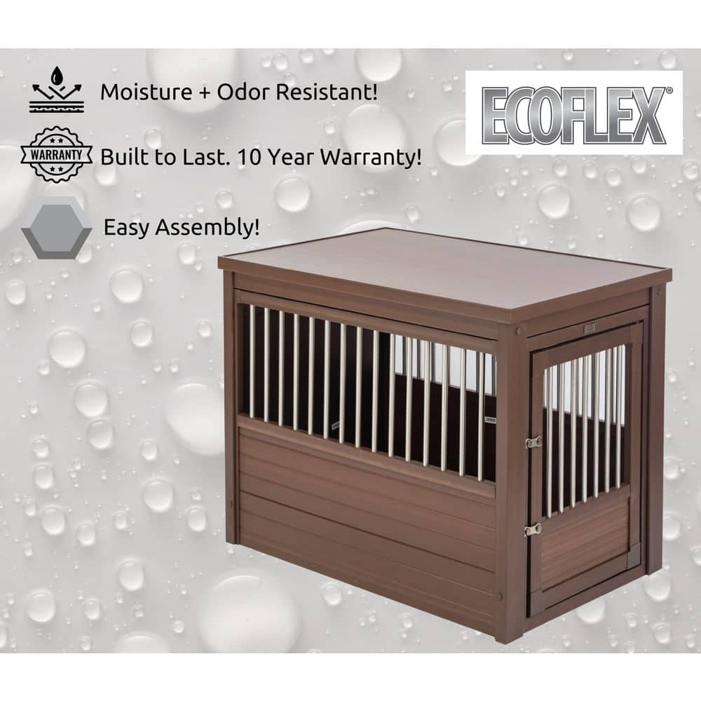 Extra Large Russet Brown Ecoflex Dog Crate End Table