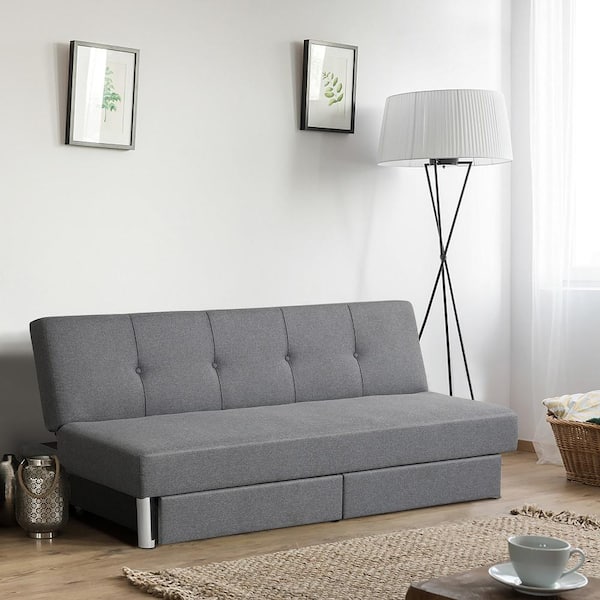 Futon sofa shop bed with storage