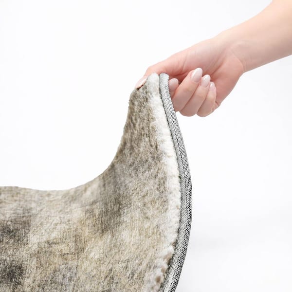 Dream Shag Premium Machine Washable Abstract ADS596 Beige 9 ft. x 12 ft. Area Rug