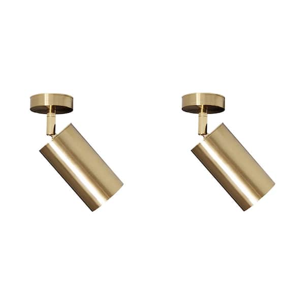 HUOKU Parroco Brass Halogen/Incandescent Fixed Track Gimbal Head (2-Piece of 1-Pack)