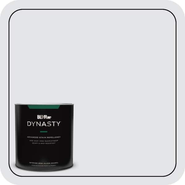 BEHR DYNASTY 1 qt. #MQ3-31 Dutch White One-Coat Hide Semi-Gloss Enamel Interior Stain-Blocking Paint & Primer