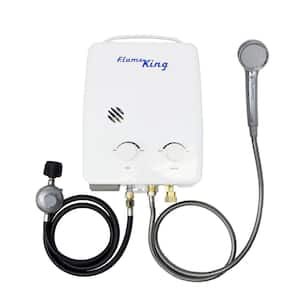 Portable Tankless Water Heater Propane 5L 1.32GPM at 34,000 BTU, Instant Shower
