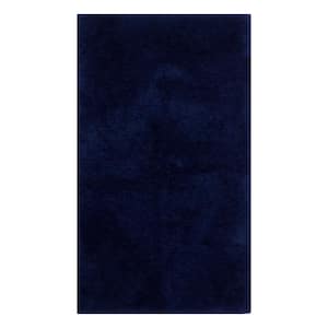 Windsor Tufted Polyester Shag Plush Navy 2 ft. x 4 ft. Accent Rug