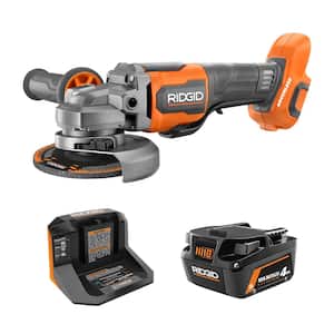 18V Brushless Cordless 4-1/2 in. Angle Grinder Kit with 4.0 Ah Battery and Charger