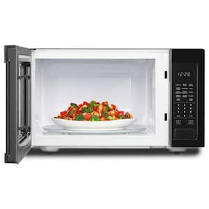 1.6 cu. ft. Countertop Microwave in Black with 1,200-Watt Cooking Power