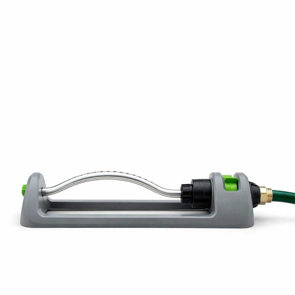3600 sq ft Oscillating Lawn Sprinkler with 18 Brass Nozzles Adjustable Spray Angle Turbo-Driven for Garden price history on PriceWatchPro