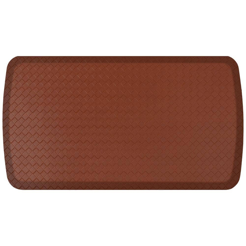 GelPro Elite Anti-Fatigue Gel + Foam Kitchen Comfort Mat 20  x 36  Basketweave Chestnut