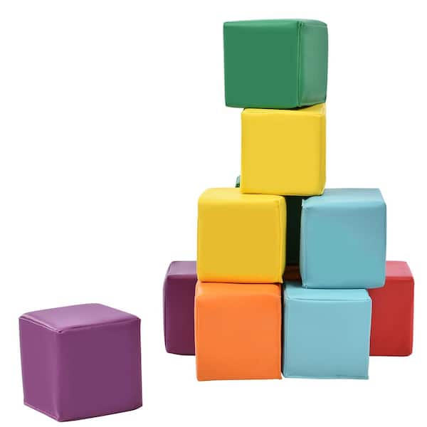 TIRAMISUBEST Multi-Color Indoor Stacking Play Structure Foam Block