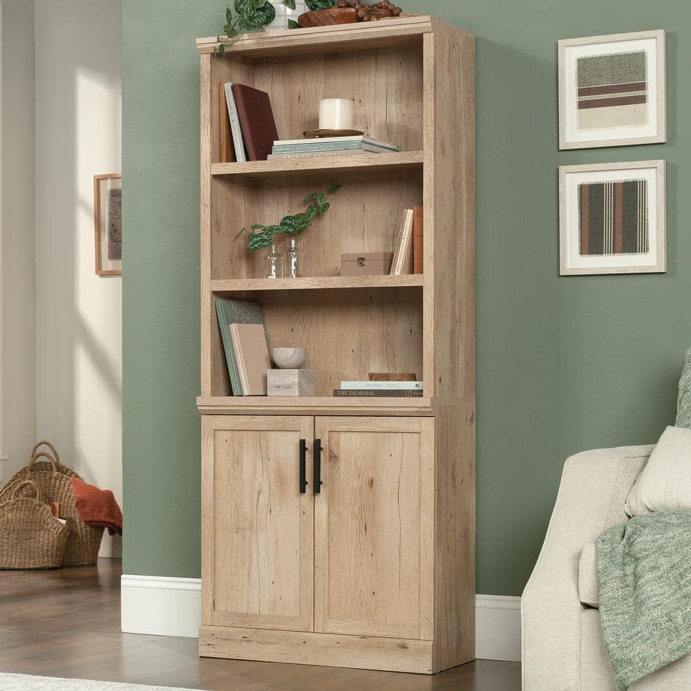 Prime Oak Adjustable Kids Bookcase with Black Hardware