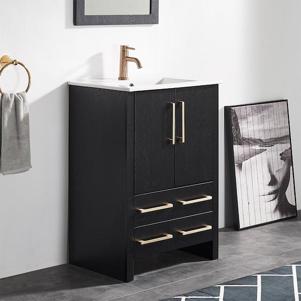 VC CUCINE 24 in. W x 18 in. D x 35 in. H Single Sink Bath