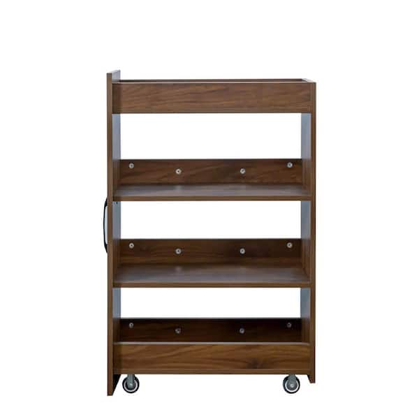 Homy Casa PLASH Espresso Brown 70.87 in. H MDF Office Storage