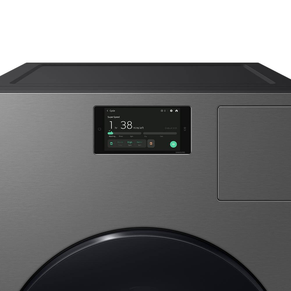 Dark Steel 5.3 cu. ft. Smart Front Load Washer Dryer Combo