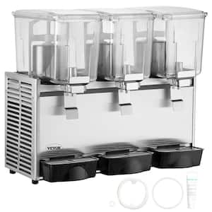 Commercial 13.6 Qt 12 l x 3 Beverage Dispenser Stainless Steel Juice Dispenser Tanks Ice Tea Drink Machine 620-Watt