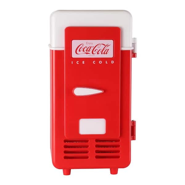 Coca-Cola Coca-Cola Single Can Cooler, Red, USB Powered One Can Mini Fridge  for Desk, Home, Office, Dorm CCRF-01 - The Home Depot