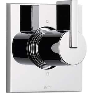 Vero 1-Handle 6-Setting Diverter Valve Trim Kit in Chrome (Rough in Not Included) (Valve Not Included)