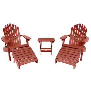 Hamilton Rustic Red 5-Piece Recycled Plastic Outdoor Conversation Set