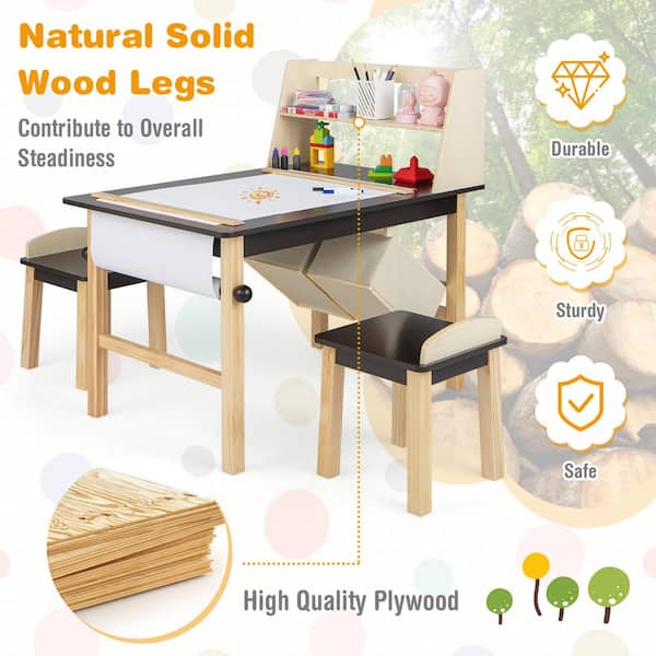 children's art table and chairs