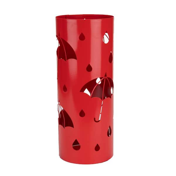 Mind Reader Red Metal Umbrella Holder Stand