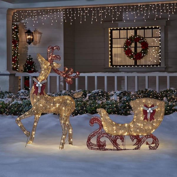 christmas sleigh reindeer