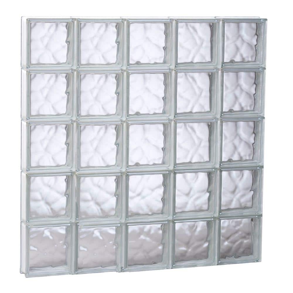 Hy-Lite Craft Block 24-Pack Clear Wave Acrylic Block (8-in H x 8-in W x  3-in D) in the Glass Block department at