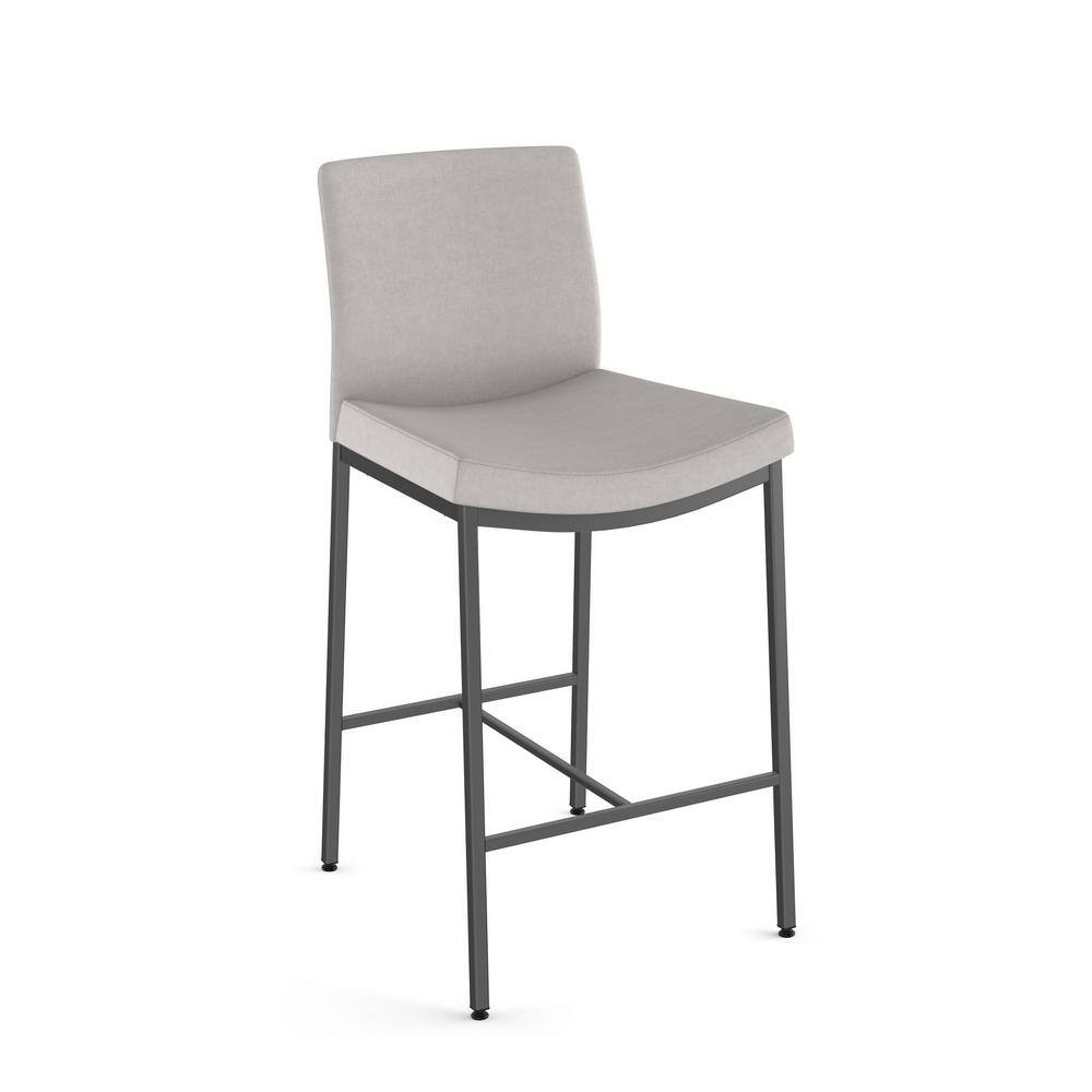 Amisco Amisco Torres 26 in. Counter Stool Light Grey Polyurethane