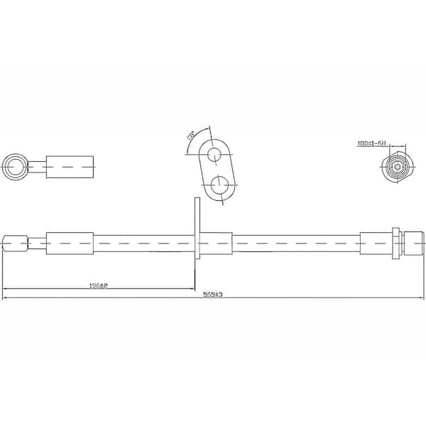 Centric Parts Brake Hydraulic Hose