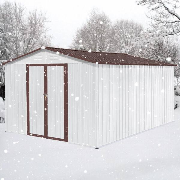 10 ft. W x 12 ft. D Outdoor Metal Shed Utility Tool House