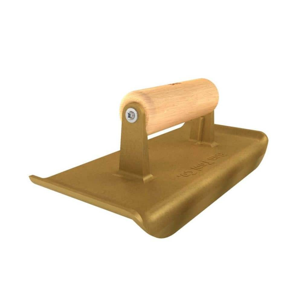 Bon Tool 9 in. x 4 in. Bronze Jumbo Hand Edger with Wood Handle 12-581 ...