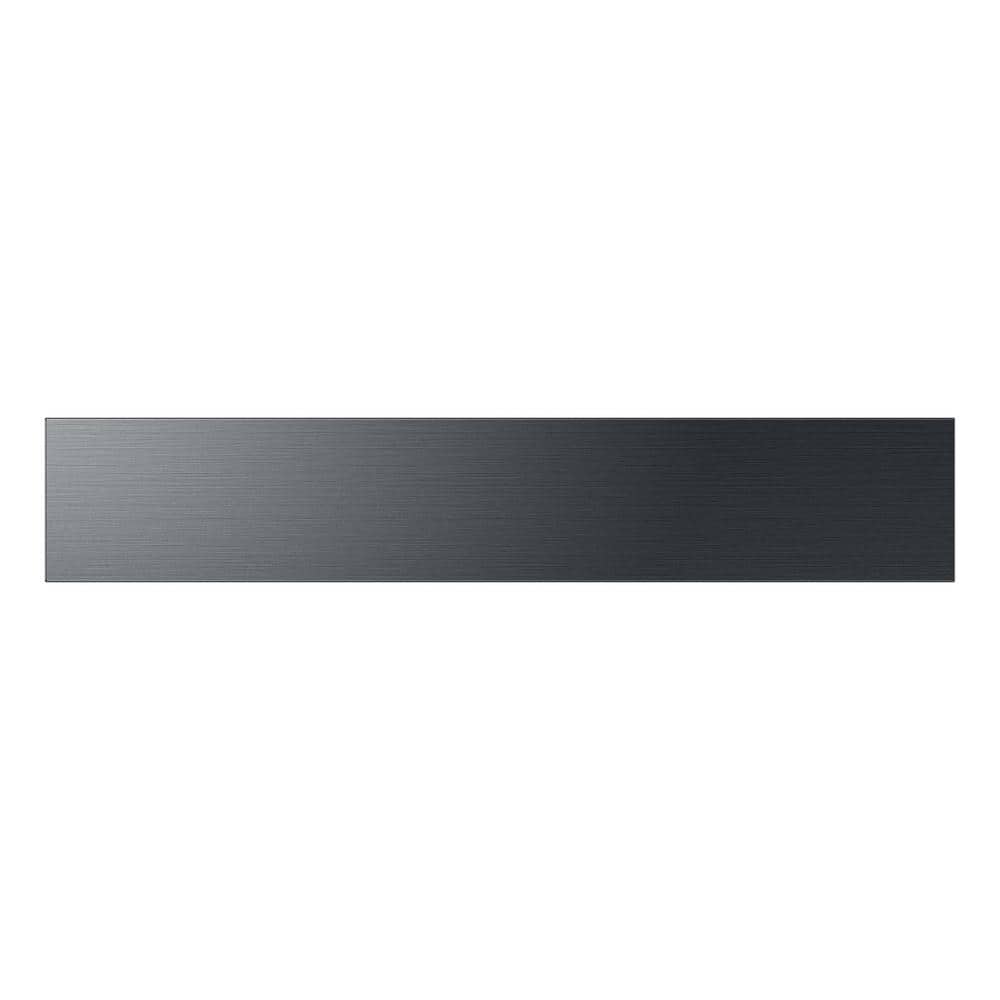 Bespoke Middle Panel in Matte Black Steel for 4-Door French Door Refrigerat
