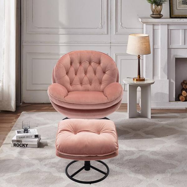 Pink Accent Chair TV Chair Living Room Chair Single Sofa with