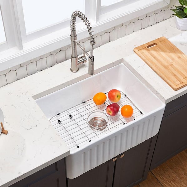 33 Apron Front Farm Sink - Workstation Sink - 8 Depth - Single Bowl –  Create Good Sinks