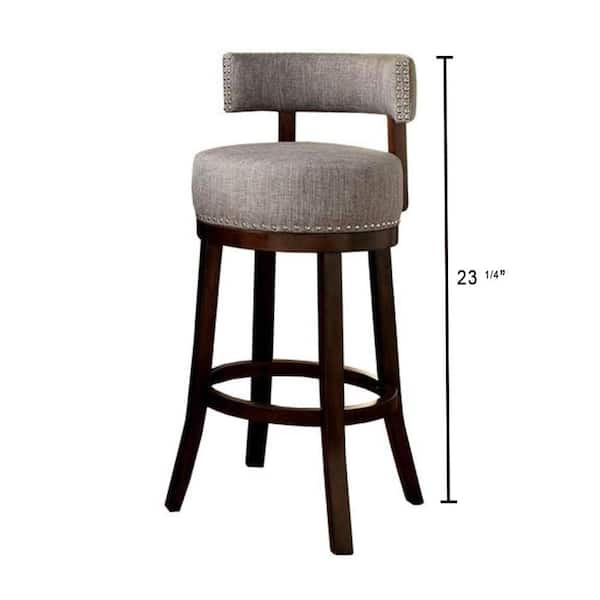 Lynsey 30 in. Dark Oak and Light Gray Contemporary Style Bar (2-Pack)